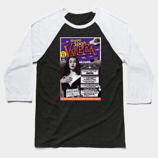 Vampira Turns 100 Baseball T-Shirt